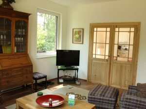 Ferienwohnungen-Hofmann - Wohnzimmer Erdgeschoss, Wohlfühlen in Ostfriesland, Friesland, Urlaub auf dem Land, Urlaub in Friesland